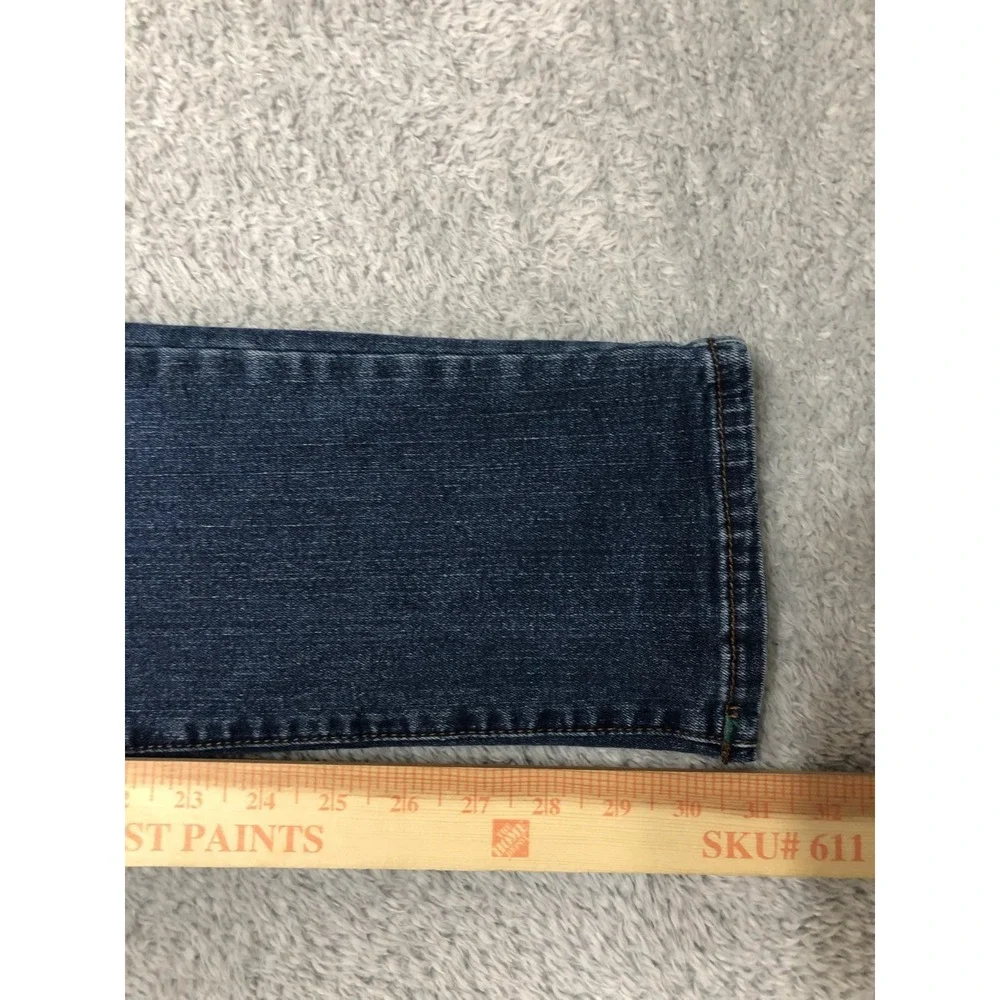 True Religion Jeans Mens 30x31 Rocco Relaxed Skinny Blue Denim Low Rise
